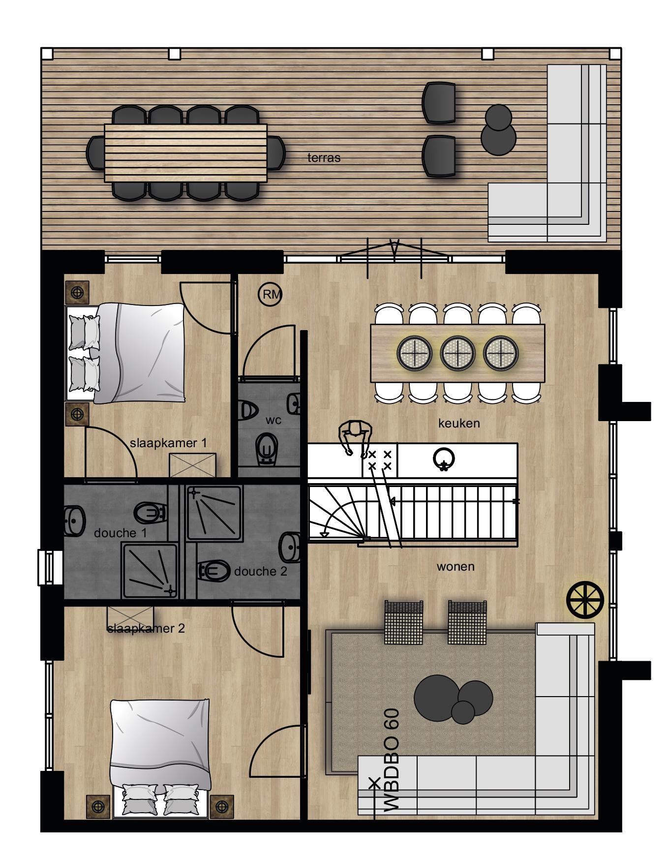 Villa avec bien-être (accessible en fauteuil roulant)