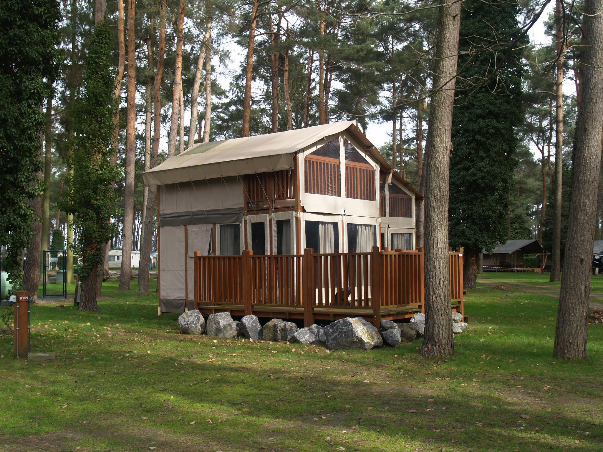 Tente Glamping avec plancher pour 4 personnes