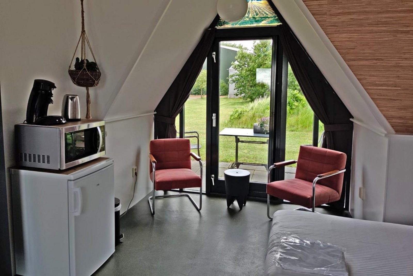Tiny house in rural setting
