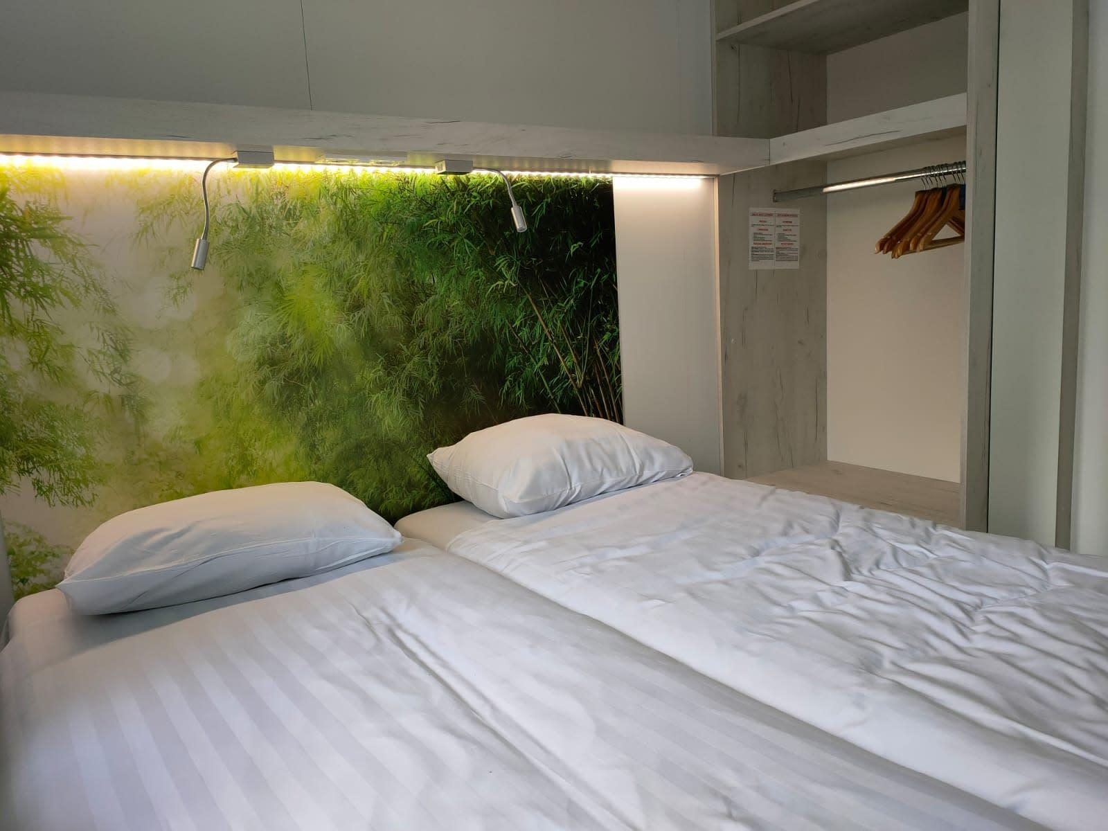 Logement de vacances moderne entouré de forêt