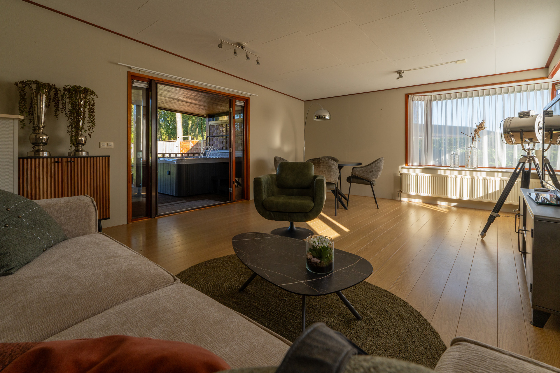 Séjour confortable avec jacuzzi et sauna