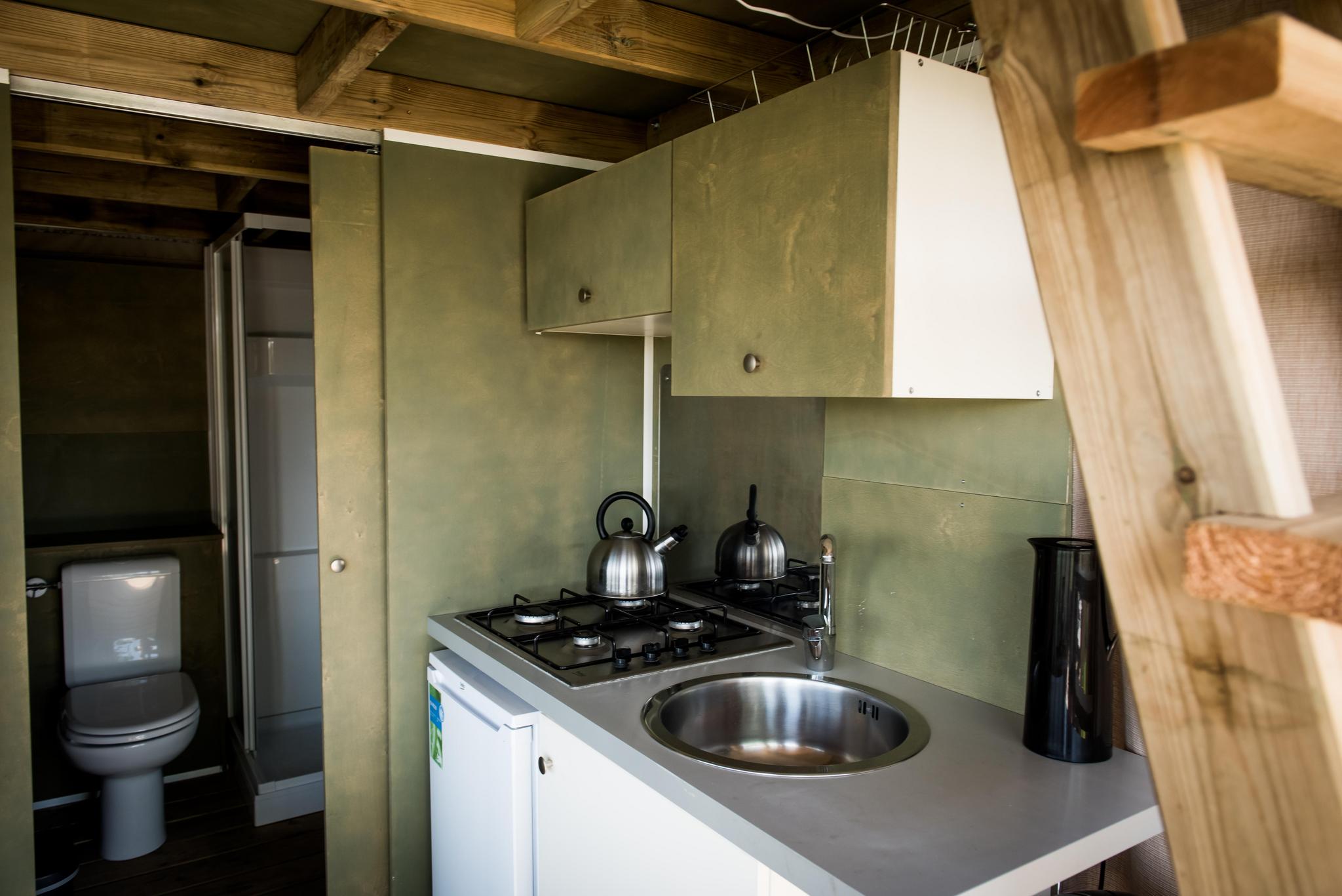 Tente Glamping avec plancher pour 4 personnes