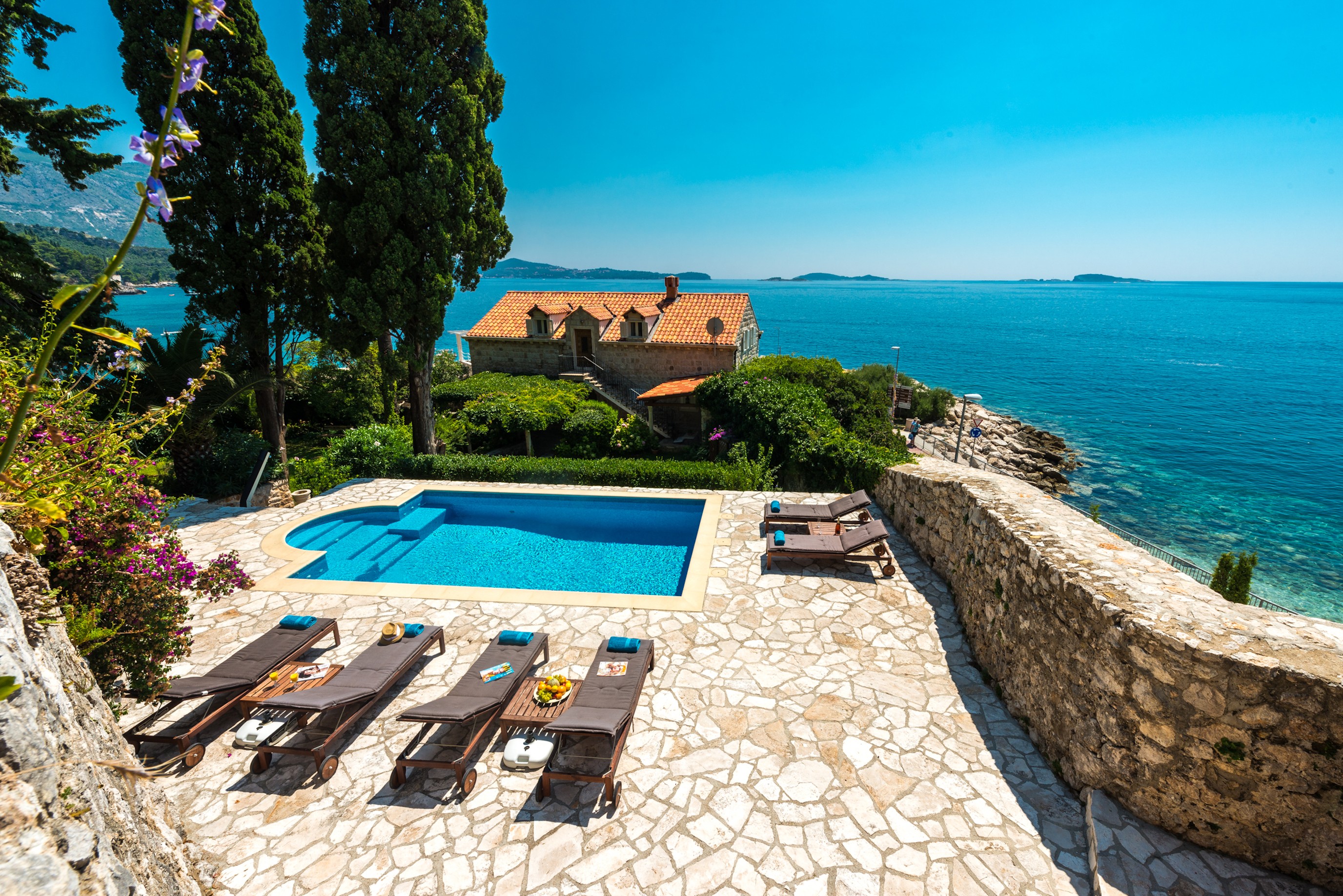 Vila in Dubrovnik met zeezicht en zwembad
