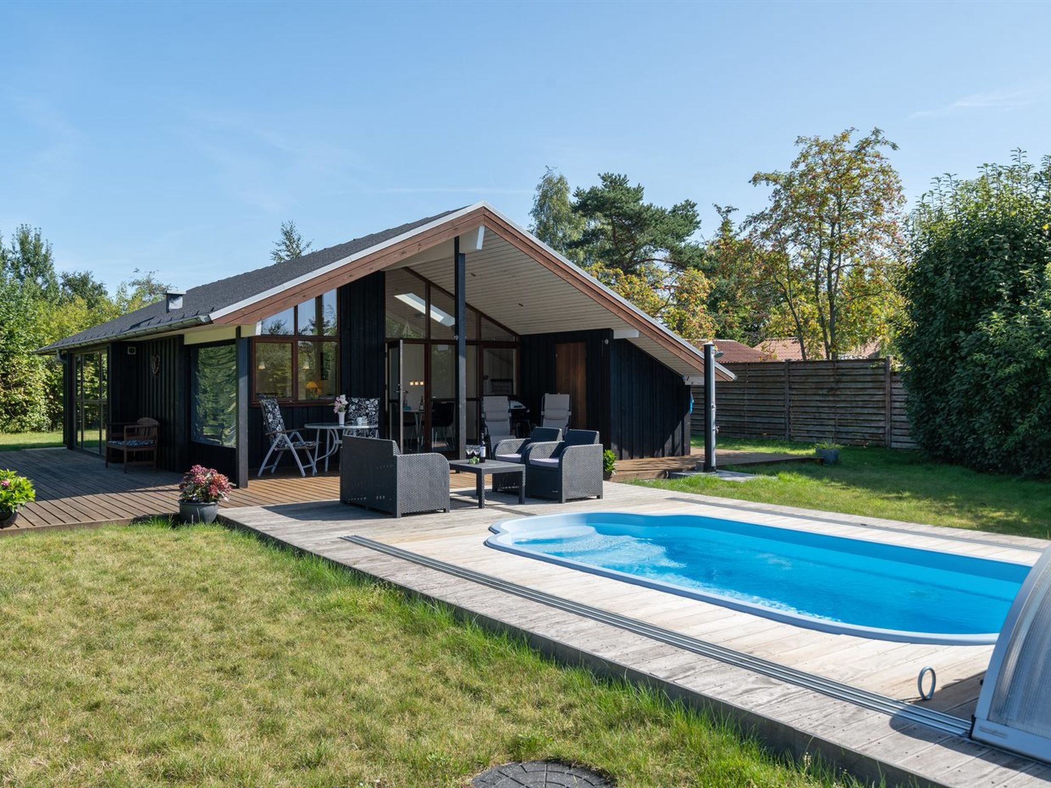 Ferienhaus mit privatem Pool