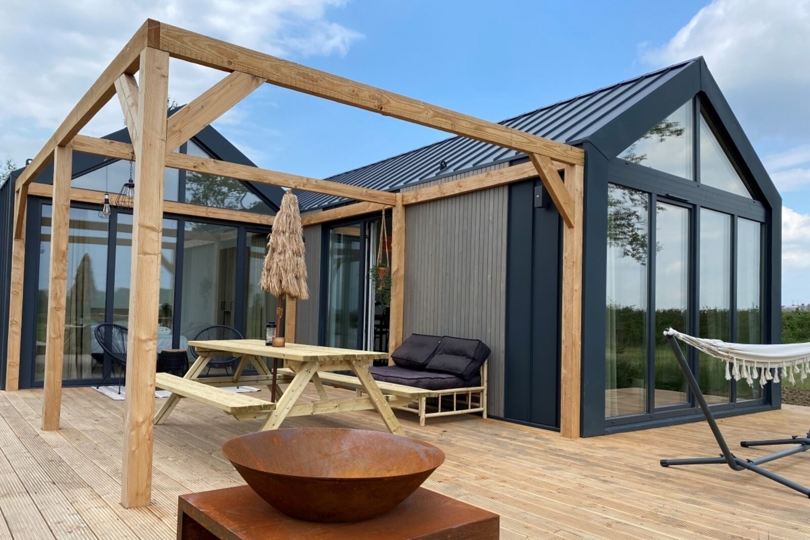 Familielodge (6 pers) met sauna