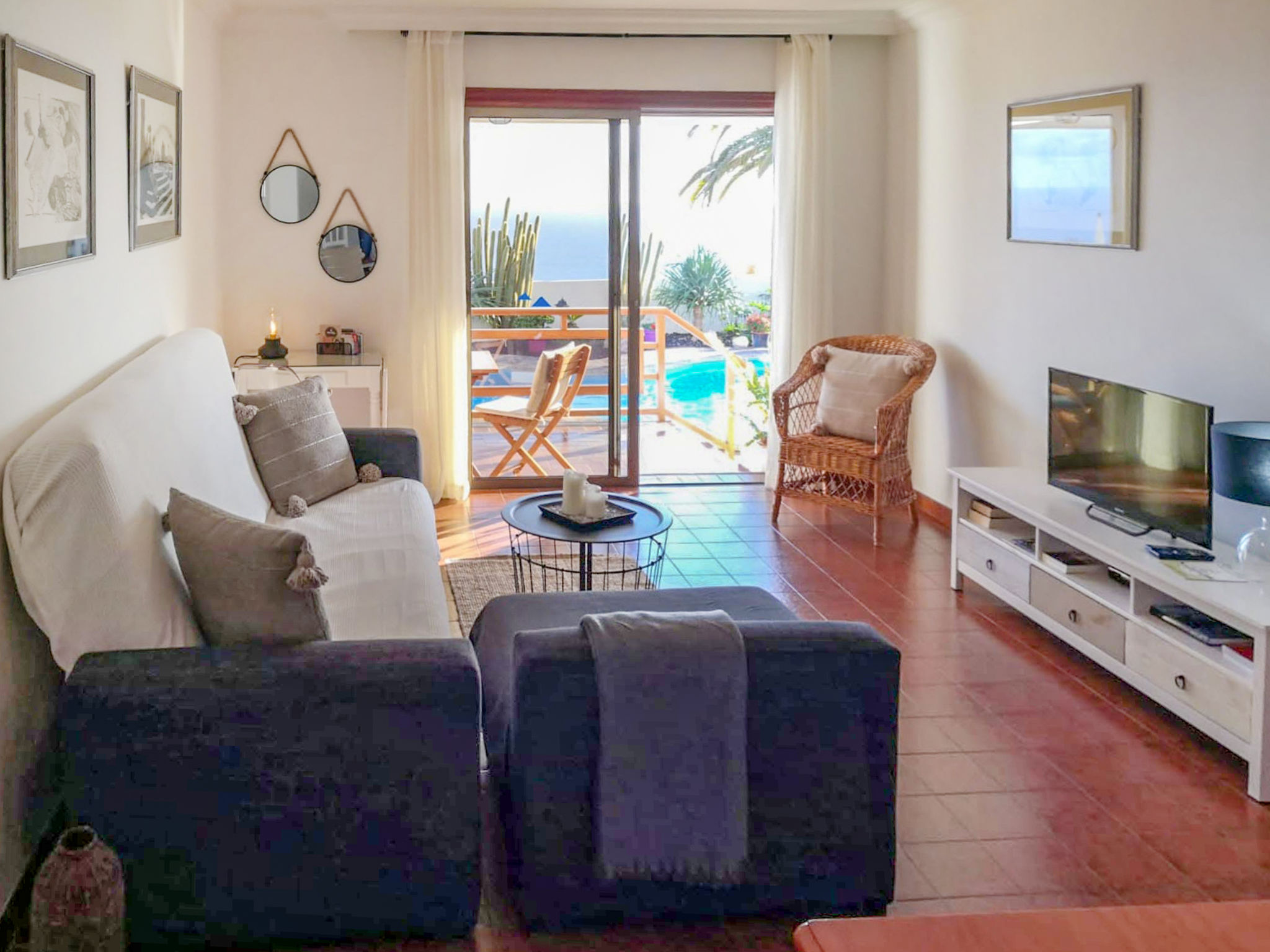 Ferienhaus für 3 Personen mit Pool