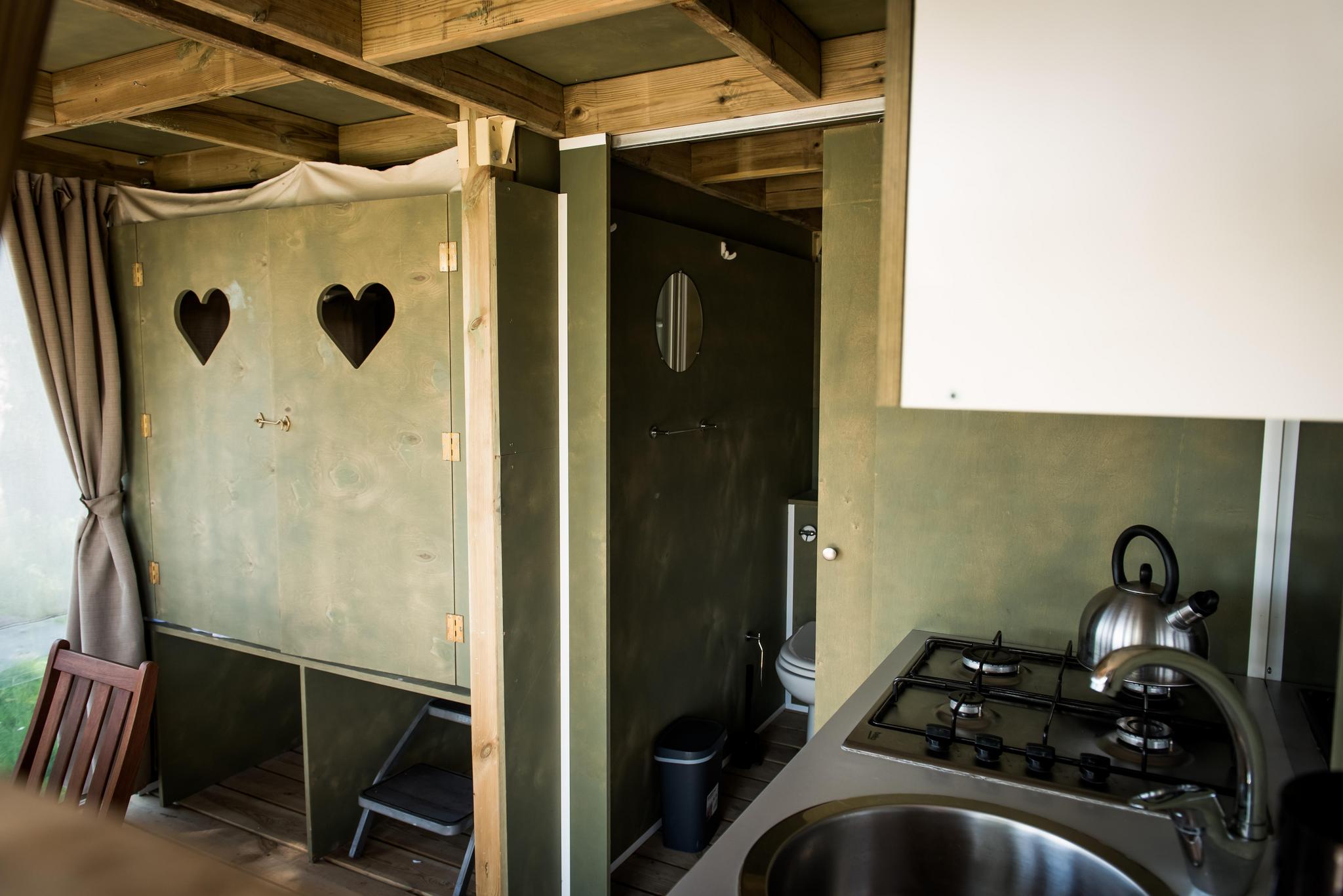 Tente Glamping avec plancher pour 4 personnes