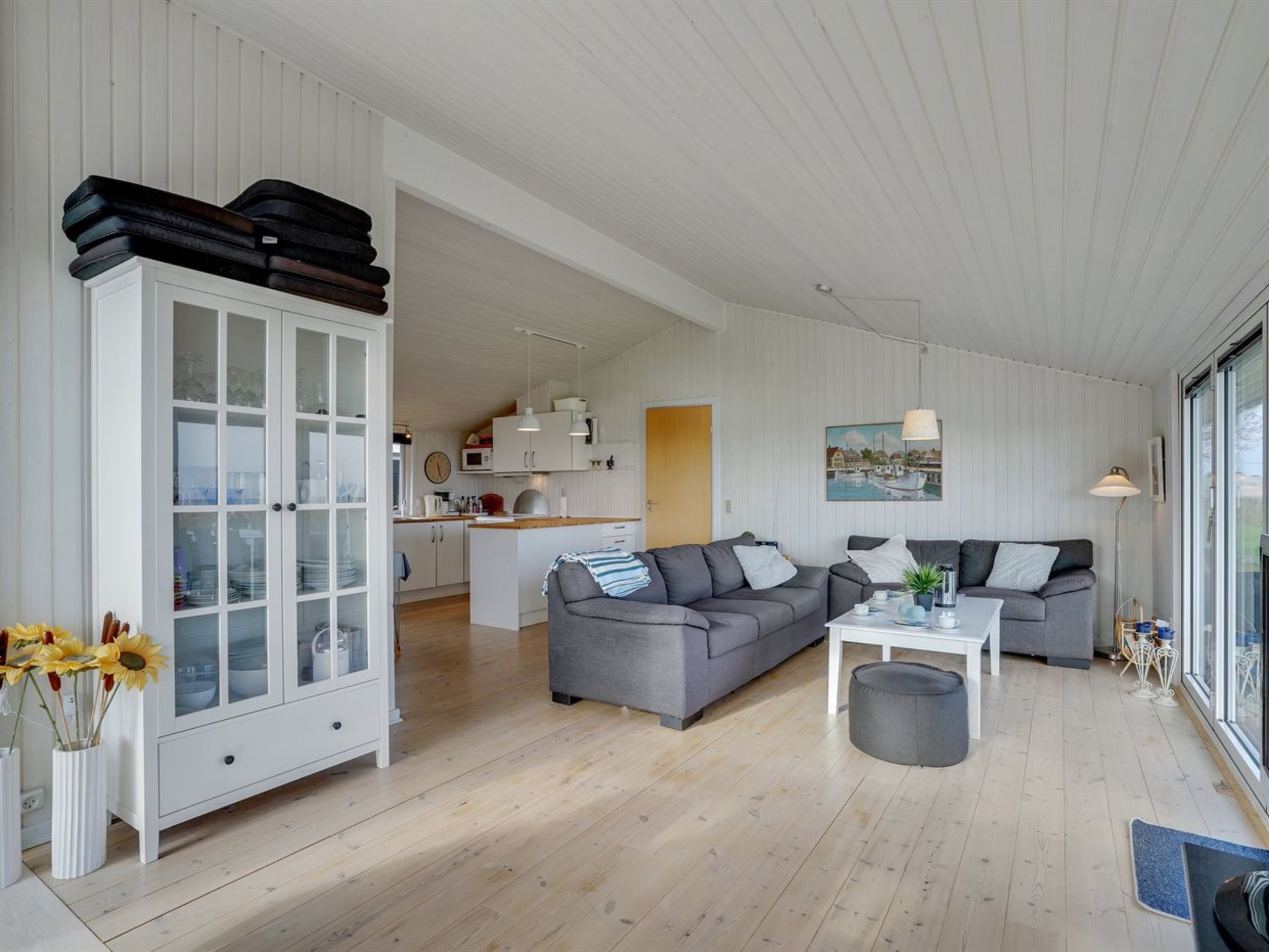 Abgelegenes Ferienhaus mit Blick auf das Meer
