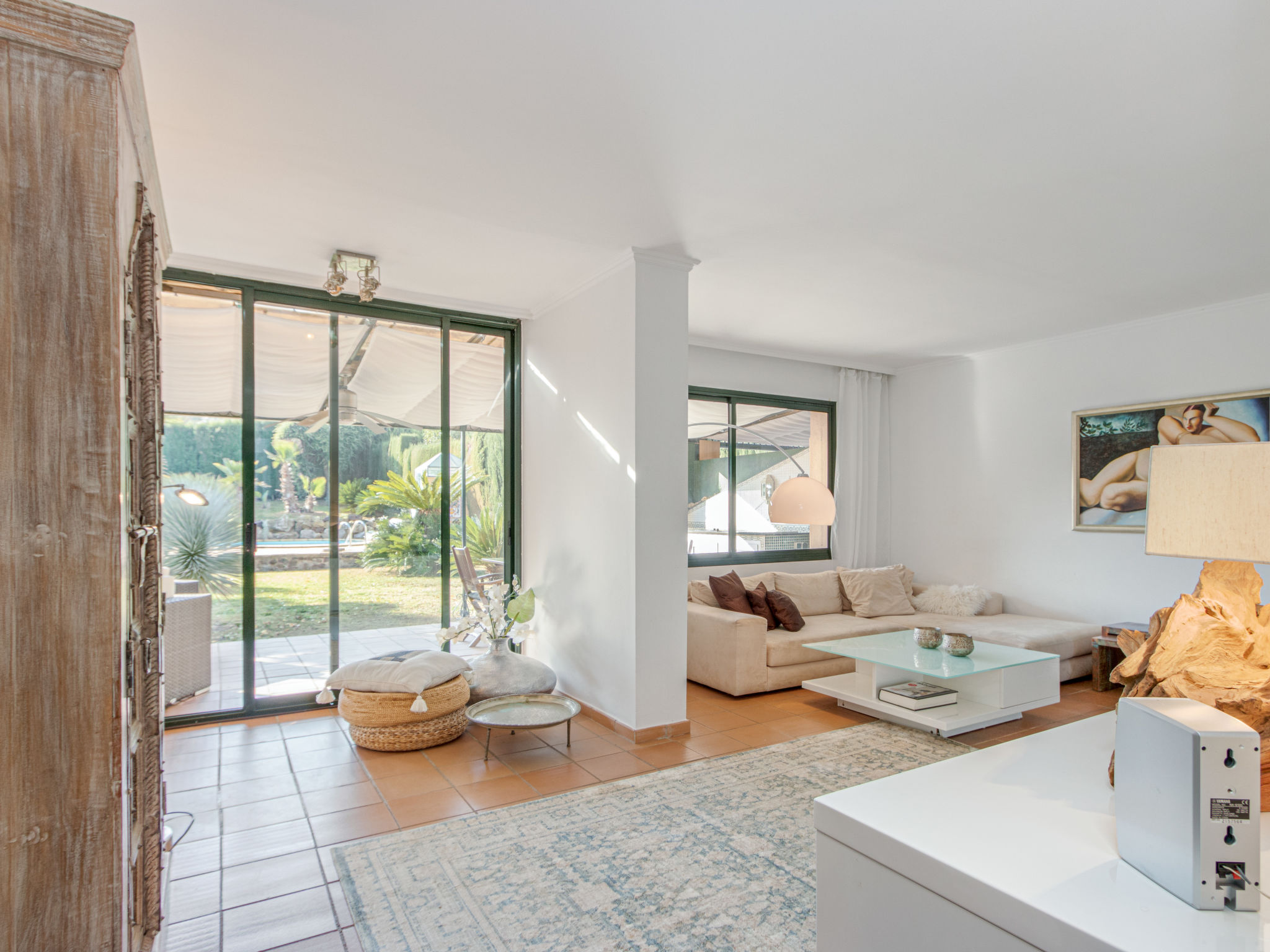 Holiday home with spacious sitting area and pool