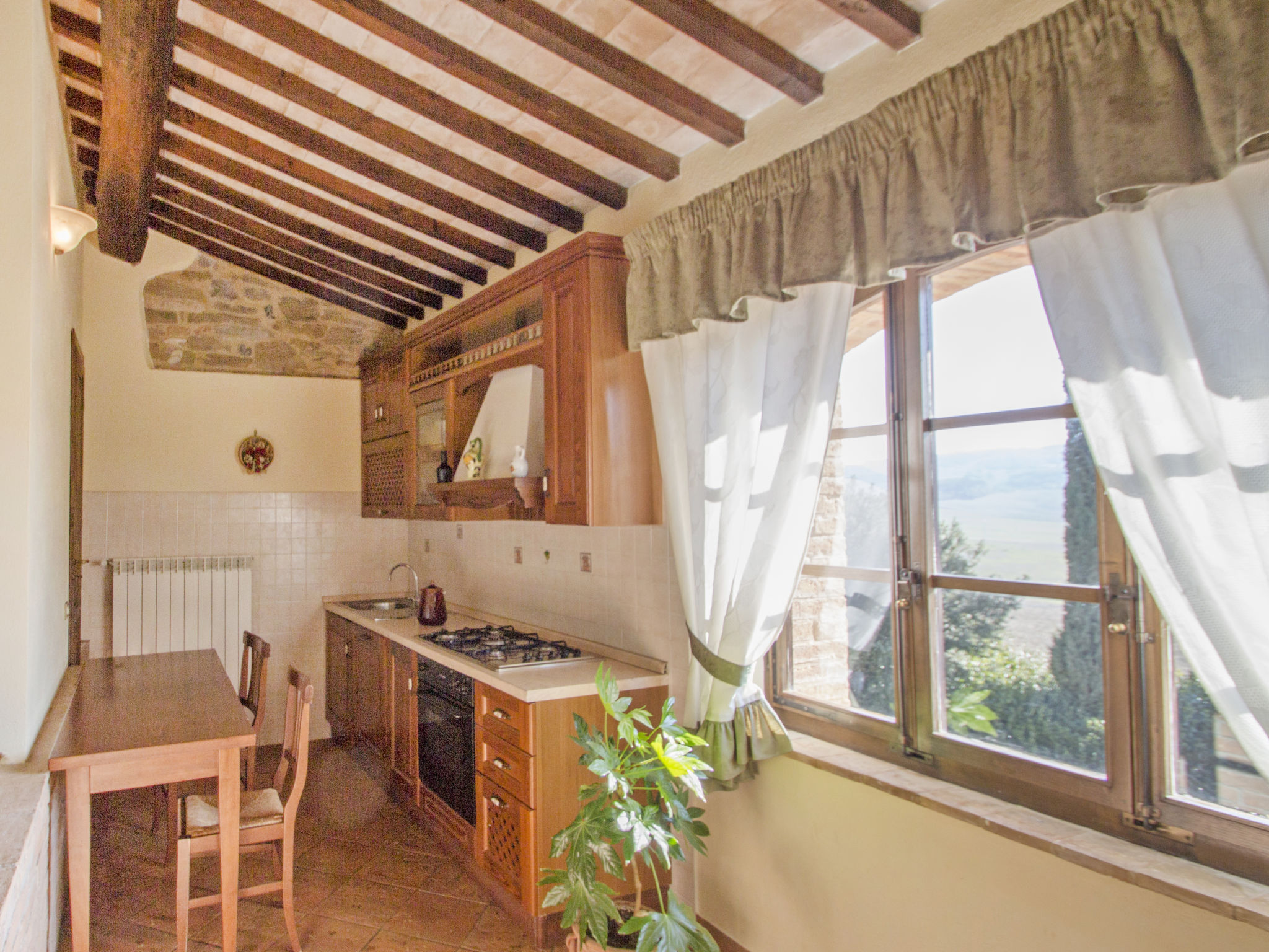 Holiday home surrounded by greenery for 16 people.
