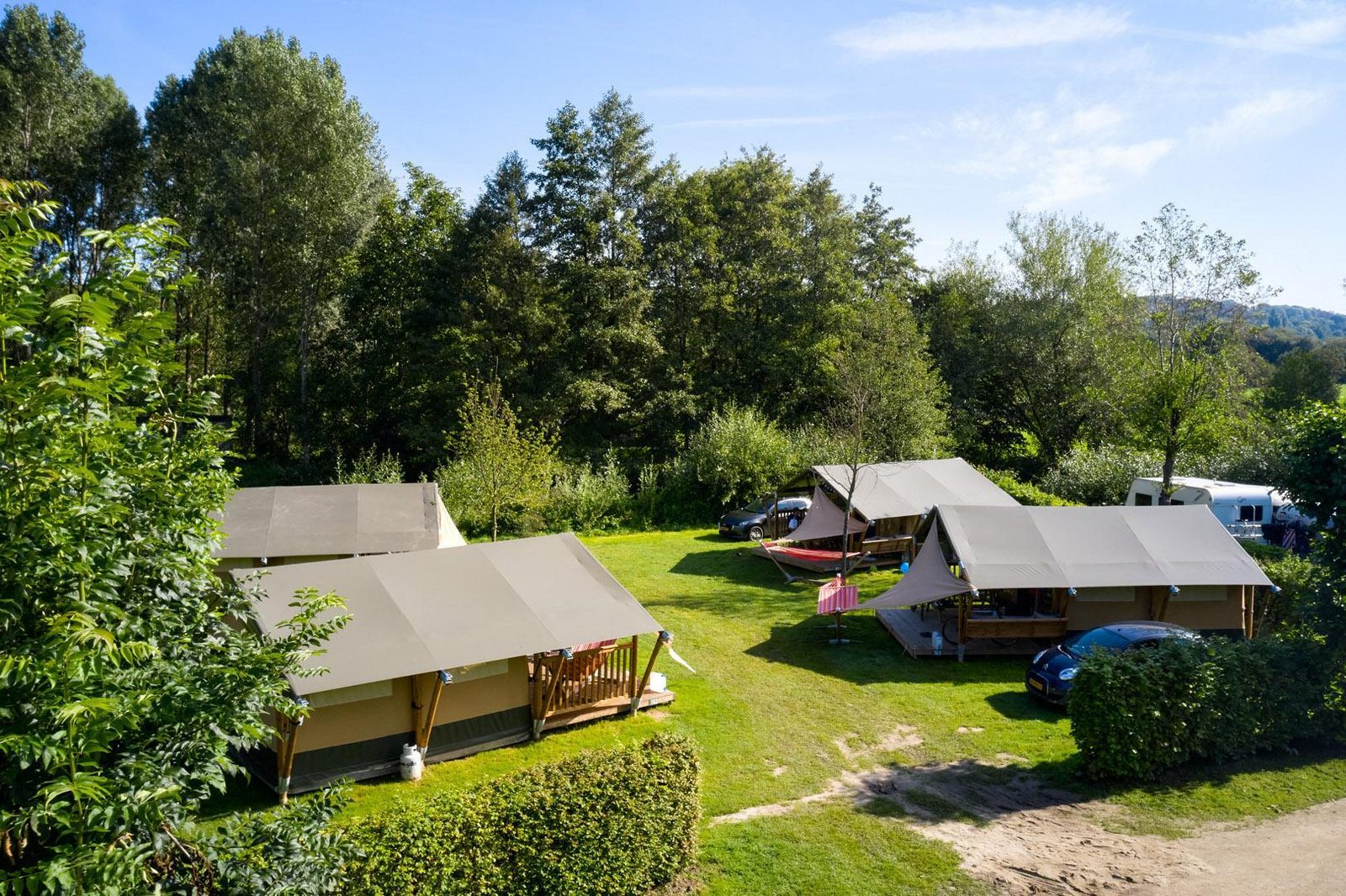 Knusse 2-persoons tent in Limburg 