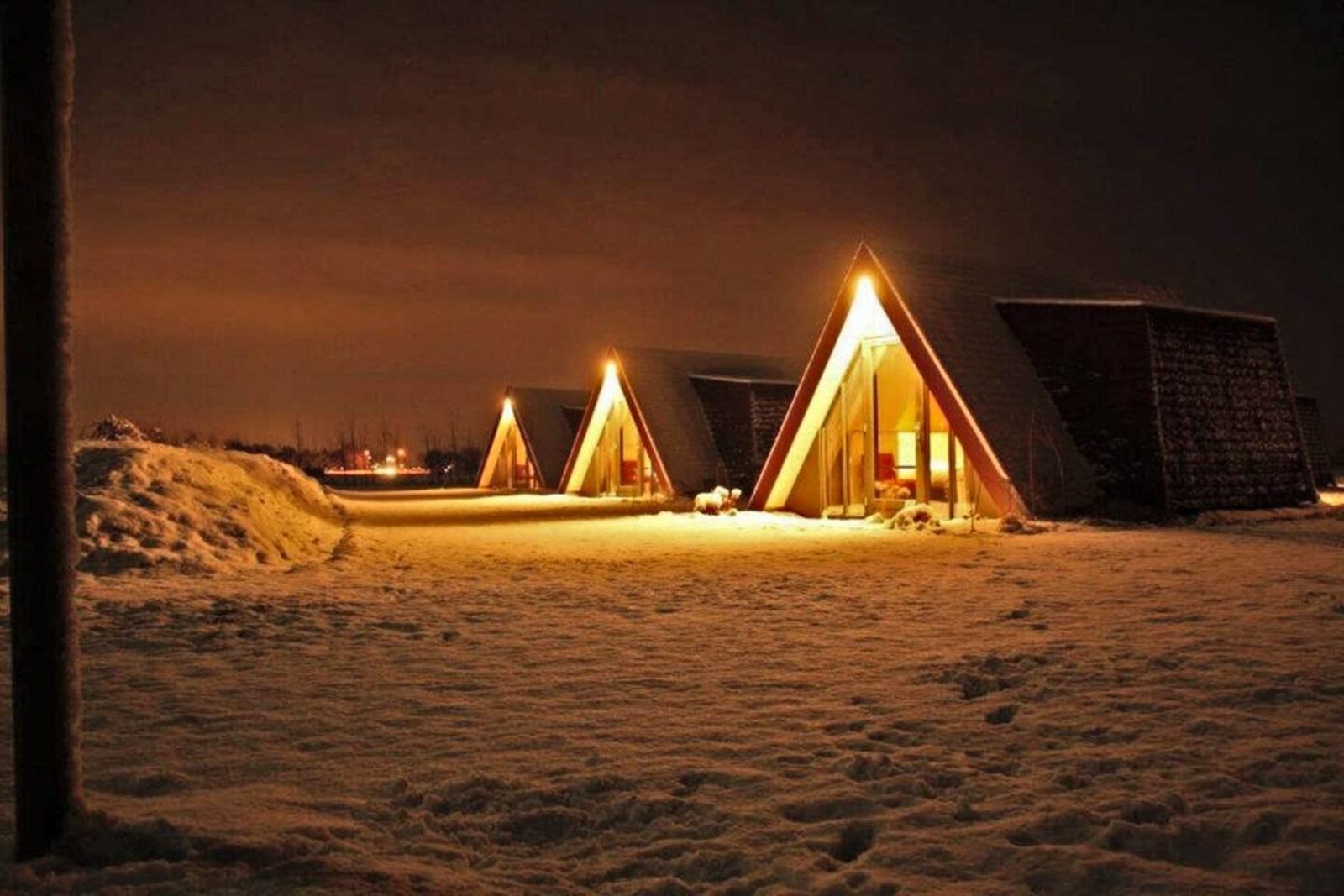 Tiny house in rural setting