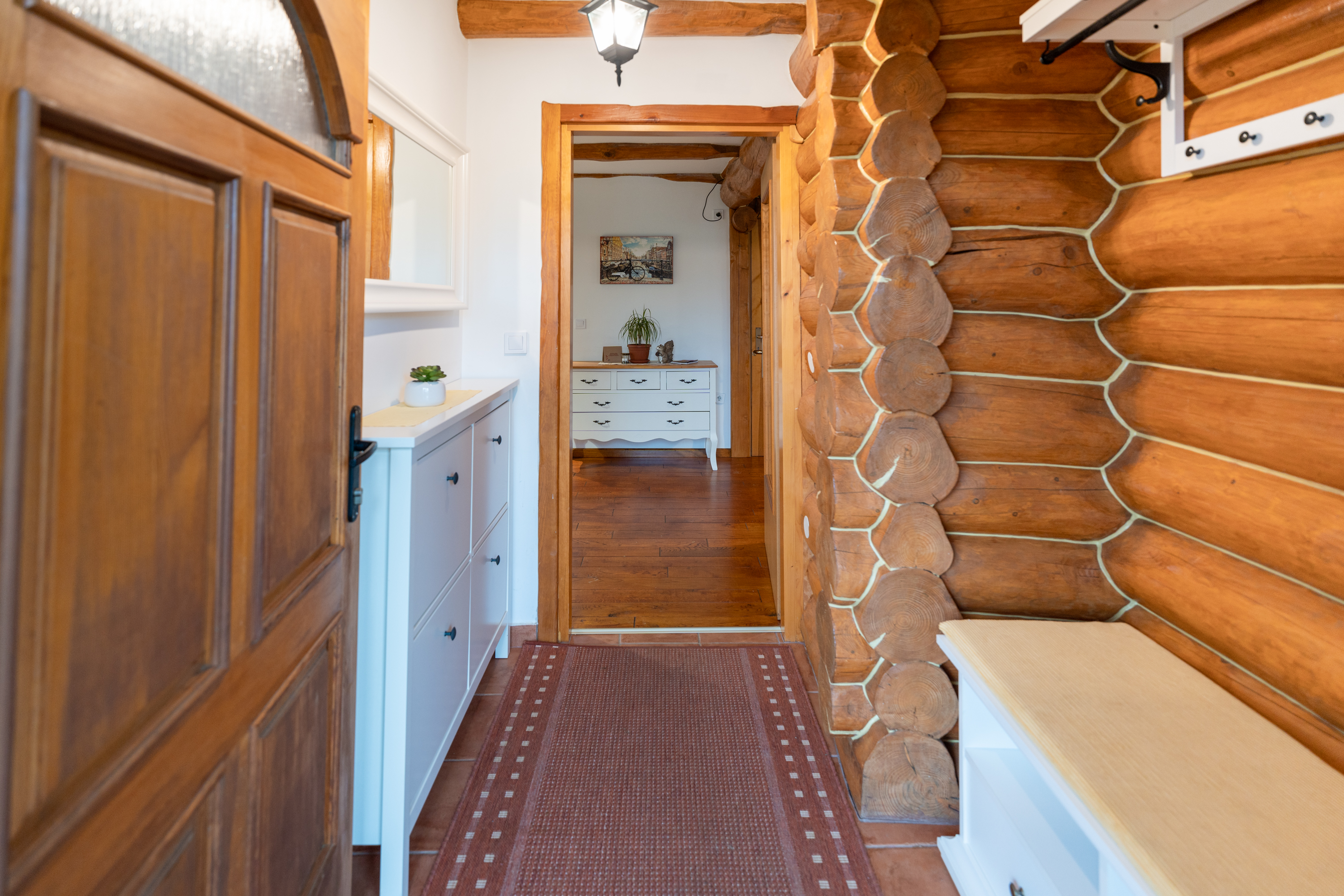 Wooden holiday home with large garden