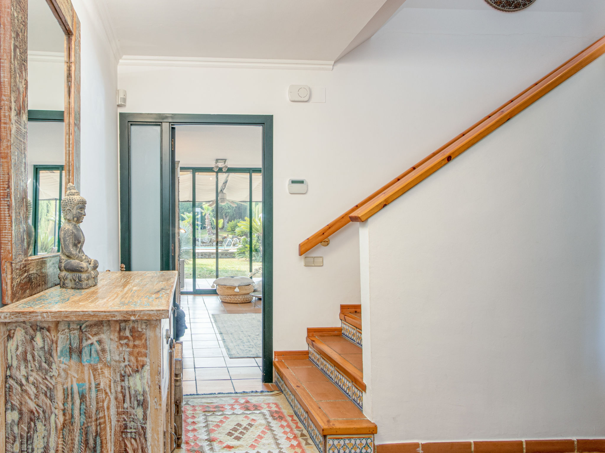 Holiday home with spacious sitting area and pool