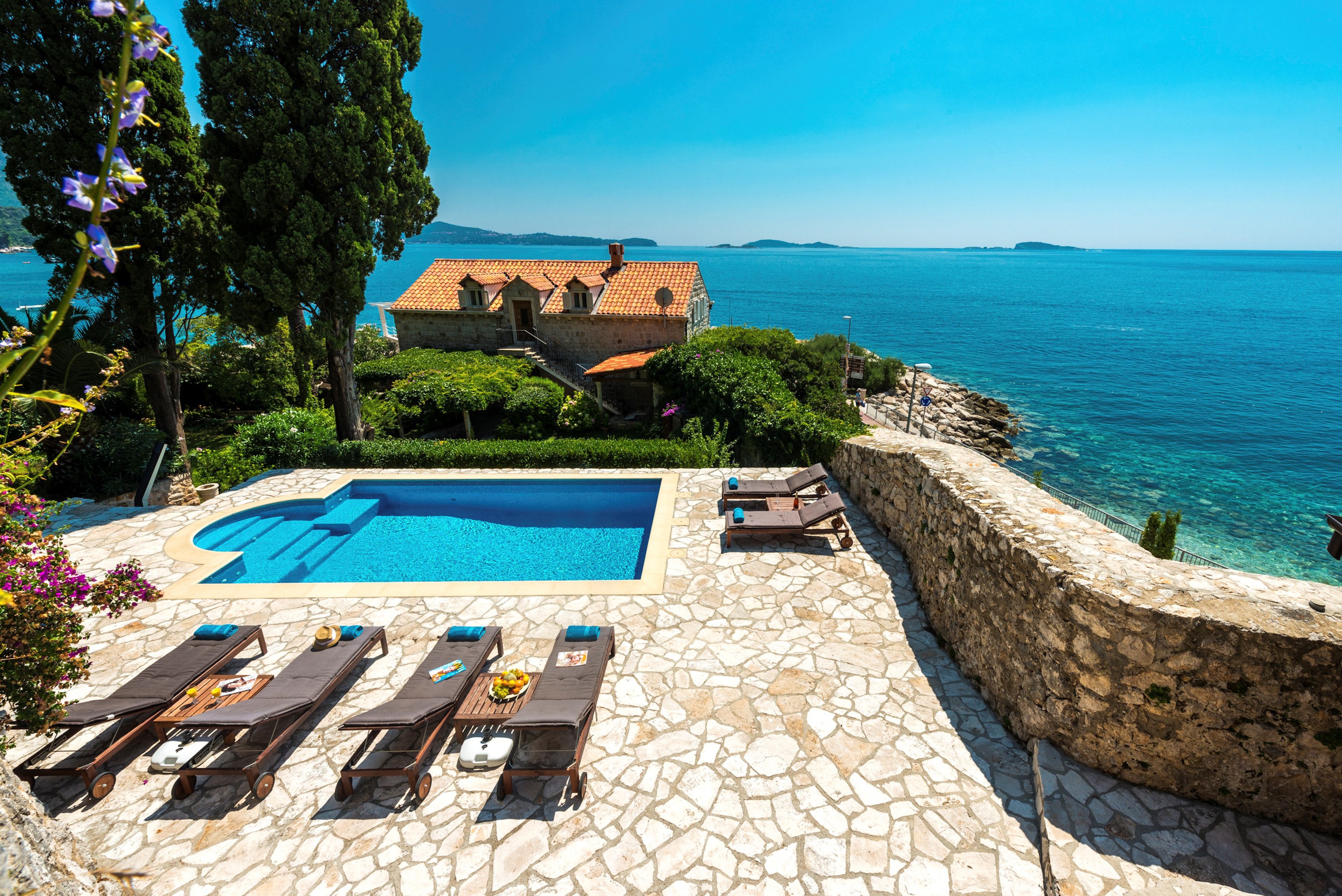 Vila in Dubrovnik met zeezicht en zwembad