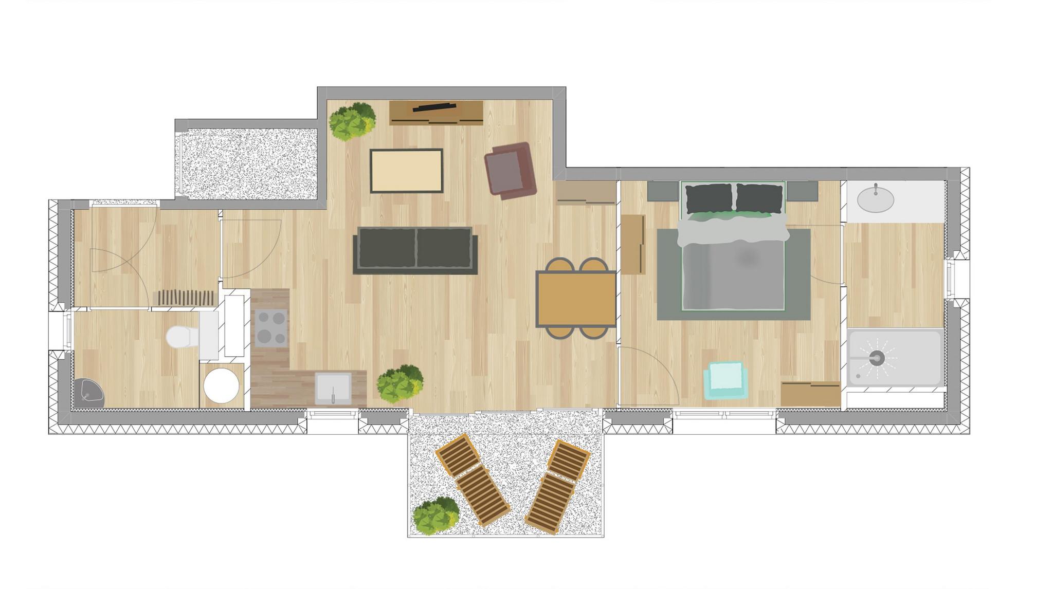 Nice apartment in the mountains near Italy