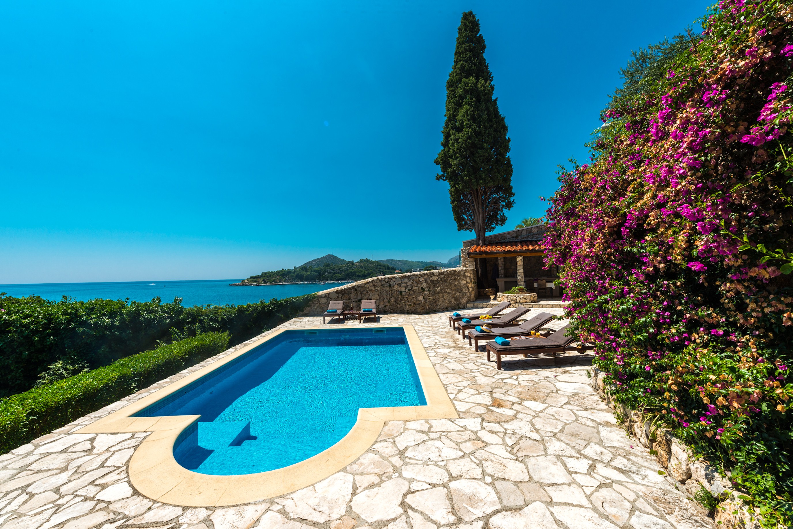 Vila in Dubrovnik met zeezicht en zwembad
