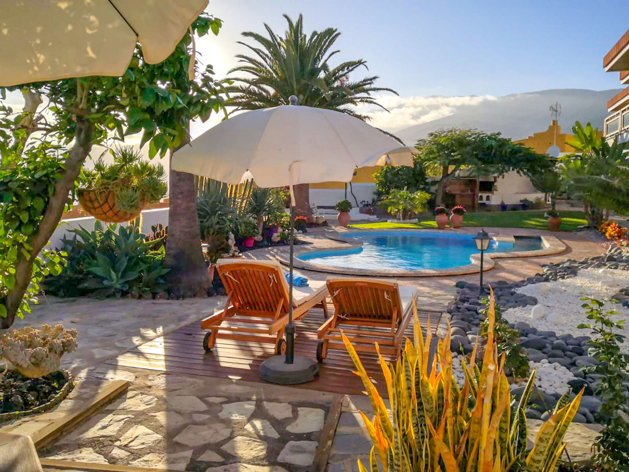 Ferienhaus für 3 Personen mit Pool