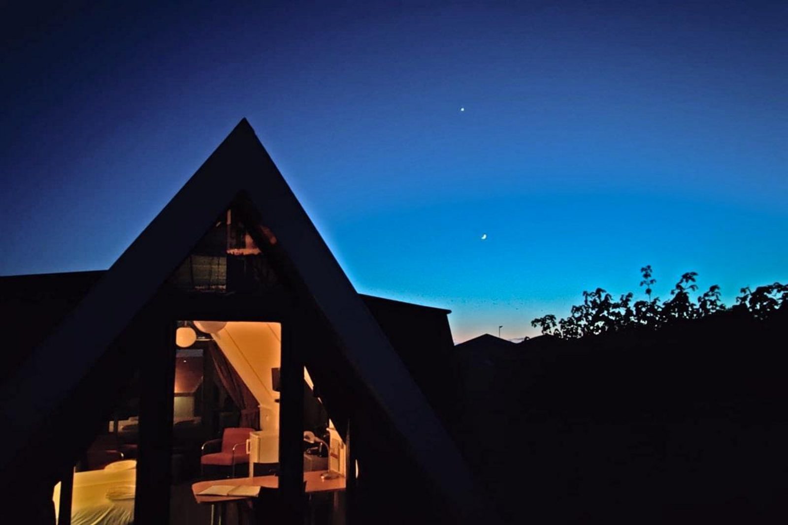 Tiny house in rural setting