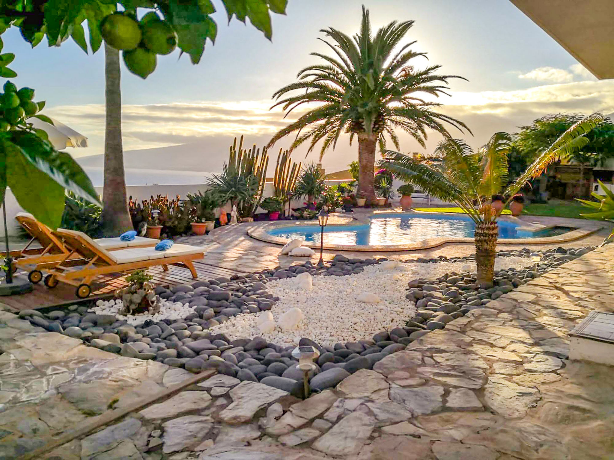 Ferienhaus für 3 Personen mit Pool