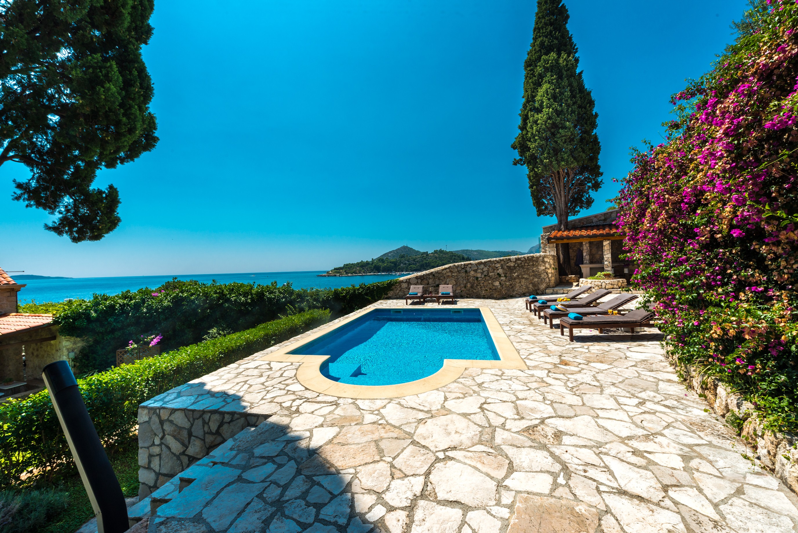 Vila in Dubrovnik met zeezicht en zwembad