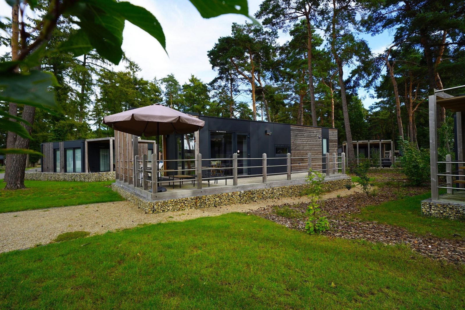 Modern vacation home with terrace