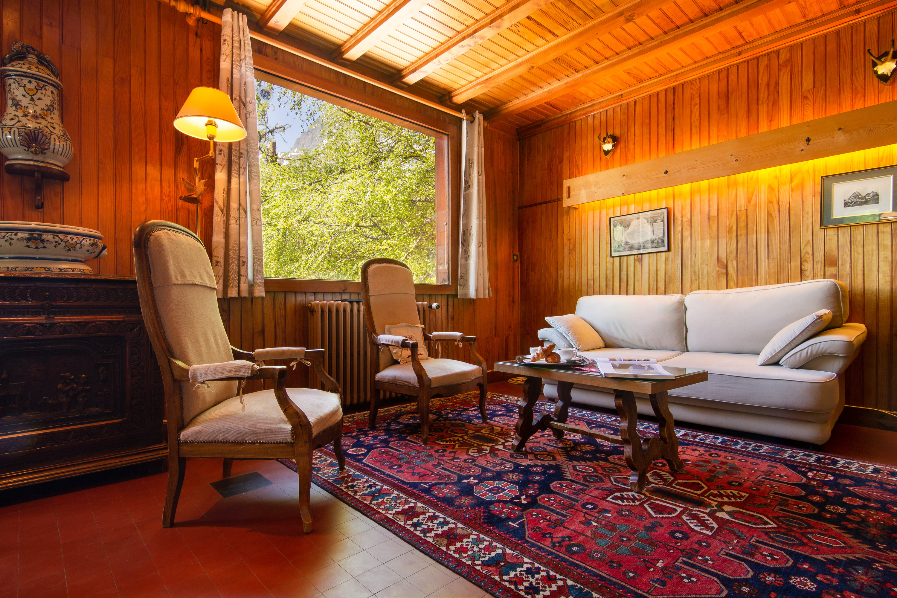 Group accommodation with beautiful view and sauna